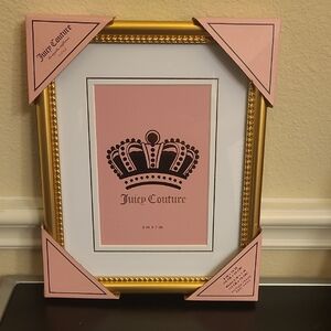 Juicy Couture Pink and Gold Picture Frame - 5x7